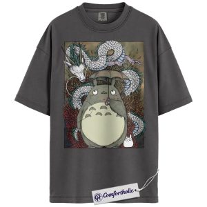 Alternative view of Haku Shirt, Spirited Away Shirt, My Neighbor Totoro Shirt, Studio Ghibli Shirt, Anime Graphic Tee, Comfort Colors Shirt