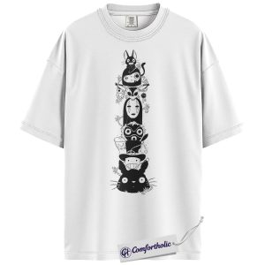 Alternative view of Studio Ghibli Shirt, Anime Graphic Tee, Comfort Colors Shirt