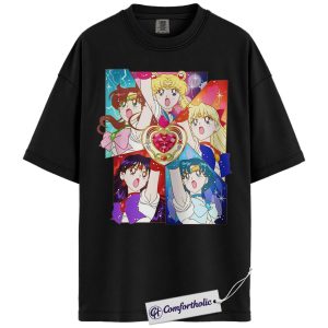 Sailor Moon Shirt, Anime Graphic Tee, Comfort Colors Shirt