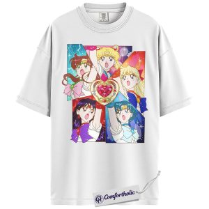 Alternative view of Sailor Moon Shirt, Anime Graphic Tee, Comfort Colors Shirt