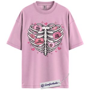 Radiology Valentine Shirt, Funny X Ray Heart Graphic Tee, Radiologic Technologist XRay Tech T-Shirt, Valentine Gift for Rad Techs & Radiology Students, Comfort Colors Shirt