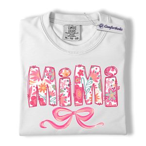 Alternative view of St Patrick’s Day Mama Shirt, Cute Checkered Shamrock Graphic Tee, Lucky Irish Mom T-Shirt, St Paddy’s Day Gift for Mom, Comfort Colors Shirt