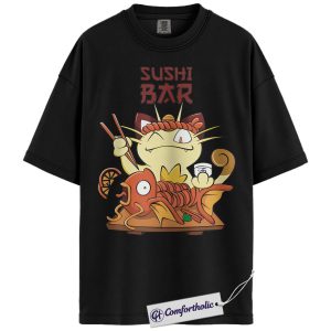 Meowth Shirt, Magikarp Shirt, Pokemon Shirt, PKM Shirt, Anime Graphic Tee, Comfort Colors Shirt