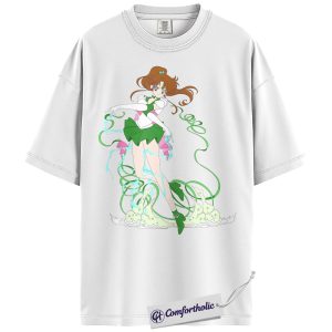 Alternative view of Makoto Kino Shirt, Sailor Jupiter Shirt, Sailor Moon Shirt, Anime Graphic Tee, Comfort Colors Shirt