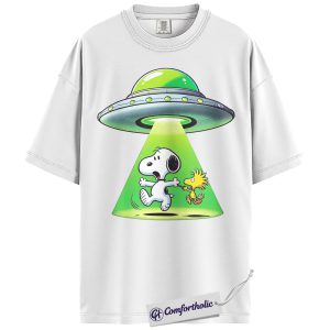Alternative view of Snoopy Shirt, Peanuts Shirt, Anime Graphic Tee, Comfort Colors Shirt