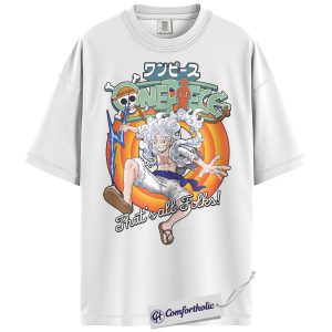 Alternative view of Monkey D Luffy Shirt, One Piece Shirt, Anime Graphic Tee, Comfort Colors Shirt