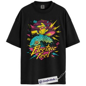 Pikachu Shirt, Pokemon Shirt, Anime Graphic Tee, Comfort Colors Shirt