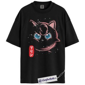 Jigglypuff Shirt, Pokemon Shirt, Anime Graphic Tee, Comfort Colors Shirt