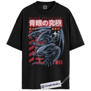 Blue Eyes Ultimate Dragon Shirt, Anime Graphic Tee, Comfort Colors Shirt