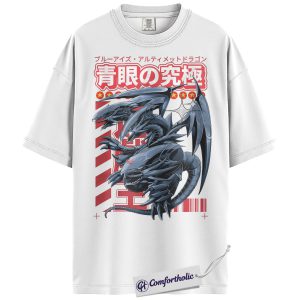Alternative view of Blue Eyes Ultimate Dragon Shirt, Anime Graphic Tee, Comfort Colors Shirt