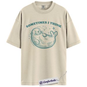 Cute Manatee Shirt, Vintage Sea Cow Graphic Tee, Ocean Animal Lover T-Shirt, Funny Gift for Beach Lovers, Comfort Colors Shirt