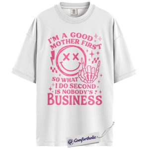Alternative view of Funny Mom Shirt, Rockstar Skeleton Hand Graphic Tee, Sarcastic Mother Quote T-Shirt, Mother’s Day Gift for Moms, Comfort Colors Shirt