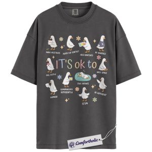 Special Education Teacher Shirt, It’s Ok To Stim Duck Graphic Tee, SPED Teacher Neurodiversity T-Shirt, Gift for Special Ed Teachers, Comfort Colors Shirt