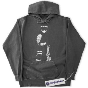 Alternative view of Rock Lee Hoodie, Naruto Hoodie, Anime Graphic Pullover, Comfort Colors Hoodie