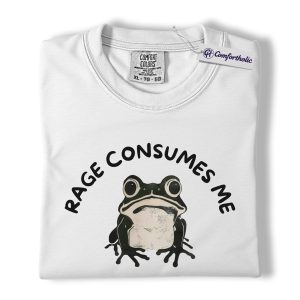 Alternative view of Rage Consumes Me Shirt, Funny Frog Meme Graphic Tee, Sarcastic Humor T-Shirt for Men & Women, Gift for Meme Lovers, Comfort Colors Shirt