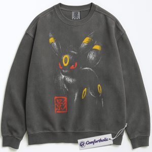 Umbreon Sweatshirt, PKM Sweatshirt, Anime Graphic Pullover, Comfort Colors Sweatshirt