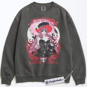 Alternative view of Perona Sweatshirt, One Piece Sweatshirt, Anime Graphic Pullover, Comfort Colors Sweatshirt