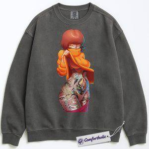 Velma Sweatshirt, Scooby-Doo Sweatshirt, Anime Graphic Pullover, Comfort Colors Sweatshirt