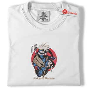 Kakashi Hatake Embroidered Shirt, Naruto Shirt, Anime Embroidered Tee, Comfort colors Shirt