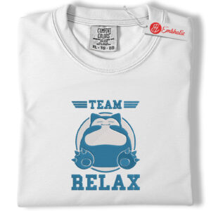 Snorlax Embroidered Shirt, Pokemon Shirt, PKM Shirt, Anime Embroidered Tee, Comfort colors Shirt