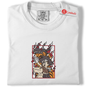 Digimon Embroidered Shirt, Agumon Shirt, Greymon Shirt, Anime Embroidered Tee, Comfort colors Shirt