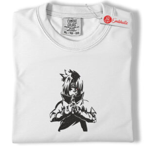 Sasuke Uchiha Embroidered Shirt, Naruto Shirt, Anime Embroidered Tee, Comfort colors Shirt