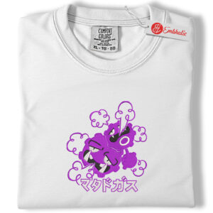 Weezing Embroidered Shirt, Pokemon Shirt, PKM Shirt, Anime Embroidered Tee, Comfort colors Shirt