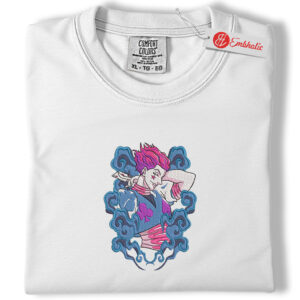 Hisoka Embroidered Shirt, Hunter x Hunter Shirt, HxH Shirt, Anime Embroidered Tee, Comfort colors Shirt