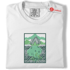 Bulbasaur Embroidered Shirt, Pokemon Shirt, PKM Shirt, Anime Embroidered Tee, Comfort colors Shirt