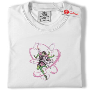 Mitsuri Kanroji Embroidered Shirt, Demon Slayer Shirt, Anime Embroidered Tee, Comfort colors Shirt
