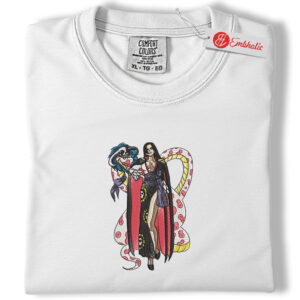 Boa Hancock Embroidered Shirt, One Piece Shirt, Anime Embroidered Tee, Comfort colors Shirt