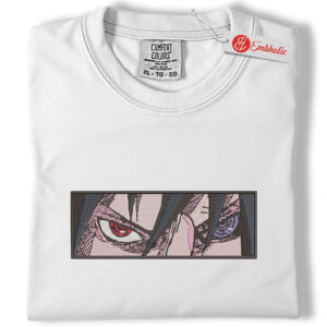 Sasuke Uchiha Embroidered Shirt, Naruto Shirt, Anime Embroidered Tee, Comfort colors Shirt