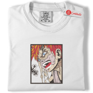 Gaara Embroidered Shirt, Naruto Shirt, Anime Embroidered Tee, Comfort colors Shirt