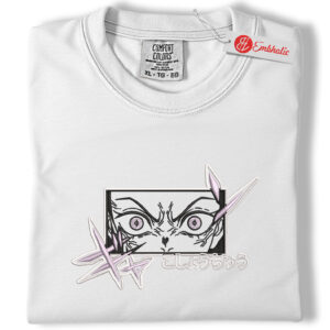 Nezuko Kamado Embroidered Shirt, Demon Slayer Shirt, Anime Embroidered Tee, Comfort colors Shirt