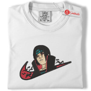 Itachi Uchiha Embroidered Shirt, Naruto Shirt, Anime Embroidered Tee, Comfort colors Shirt