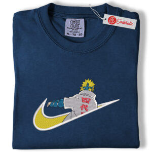 Minato Namikaze Embroidered Shirt, Naruto Shirt, Anime Embroidered Tee, Comfort colors Shirt