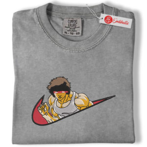 Baki Hanma Pirates Embroidered Shirt, Baki Shirt, Anime Embroidered Tee, Comfort colors Shirt