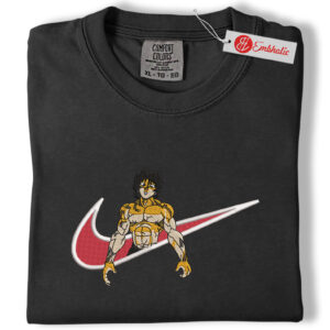 Alternative view of Baki Hanma Pirates Embroidered Shirt, Baki Shirt, Anime Embroidered Tee, Comfort colors Shirt