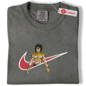 Baki Hanma Pirates Embroidered Shirt, Baki Shirt, Anime Embroidered Tee, Comfort colors Shirt