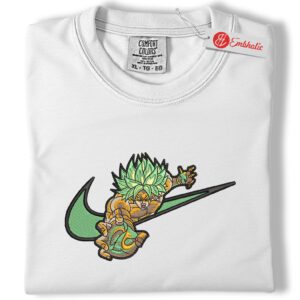 Broly Embroidered Shirt, Dragon Ball Shirt, Anime Embroidered Tee, Comfort colors Shirt