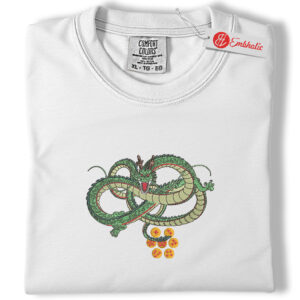 Shenron Embroidered Shirt, Dragon Ball Shirt, DBZ Shirt, Anime Embroidered Tee, Comfort colors Shirt