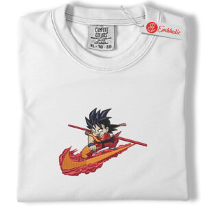 Son Goku Embroidered Shirt, Dragon Ball Shirt, Anime Embroidered Tee, Comfort colors Shirt