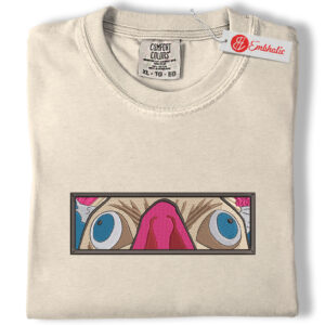 Inosuke Eyes Embroidered Shirt, Demon Slayer Shirt, Anime Embroidered Tee, Comfort Colors Shirt