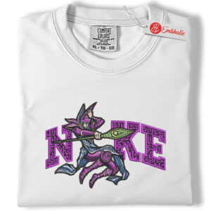 Dark Magician Embroidered Shirt, Yugioh Shirt, Anime Embroidered Tee, Comfort colors Shirt