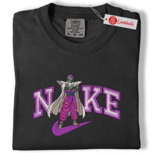 Alternative view of Piccolo Embroidered Shirt, Dragon Ball Shirt, Anime Embroidered Tee, Comfort colors Shirt