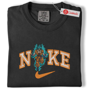 Alternative view of Son Goku Embroidered Shirt, Dragon Ball Shirt, Anime Embroidered Tee, Comfort colors Shirt