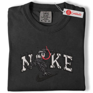 Alternative view of Venom Embroidered Shirt, Venom Shirt, Marvel Comics Embroidered Tee, Comfort colors Shirt