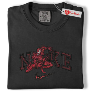 Alternative view of Carnage Embroidered Shirt, Carnage Shirt, Marvel Comics Embroidered Tee, Comfort colors Shirt