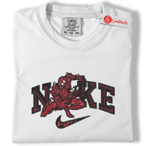 Carnage Embroidered Shirt, Carnage Shirt, Marvel Comics Embroidered Tee, Comfort colors Shirt