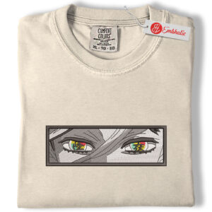 Doma Embroidered Shirt, Demon Slayer Shirt, Anime Embroidered Tee, Comfort colors Shirt